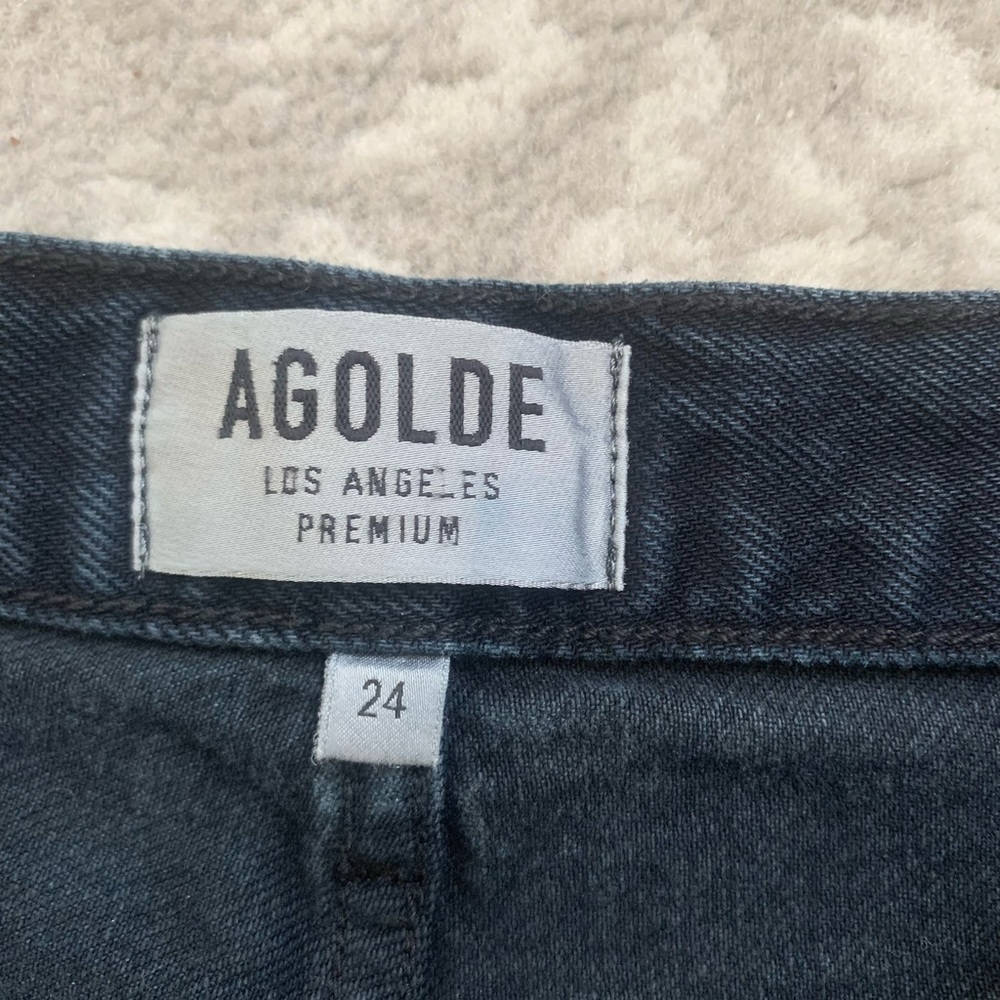 Agolde High Rise Ripped Jeans - Picture 4 of 8